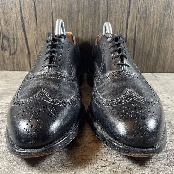 Allen Edmonds Chester Black Oxfords Dress Shoes Mens Size 10 - Picture 4 of 9